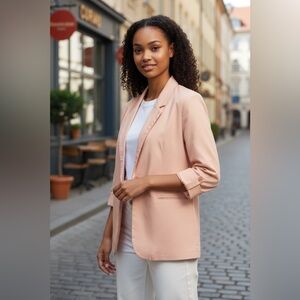 COS Peach Cotton Blazer – EUR 44 / US 12